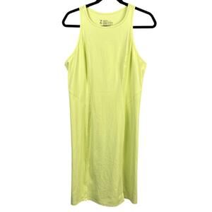 Z By Zella Racer Back Travel Dress Citron Stretchy Comfort Athleisure Comfort L